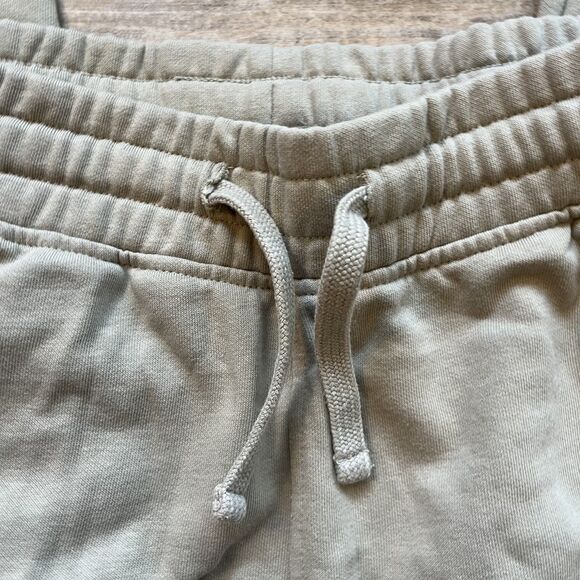 Gymshark CREST Joggers Men’s Small Beige with Logo Slim Fit White Athletic Gym - Picture 4 of 10